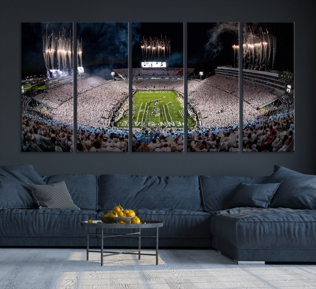 Penn Stadium Football Wall Art Canvas Print