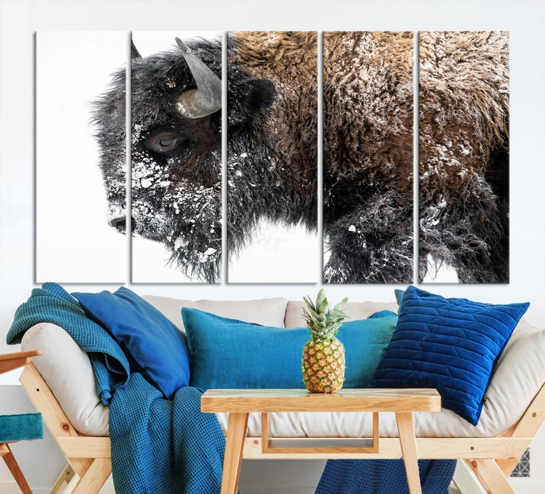 Bison Wall Art Canvas