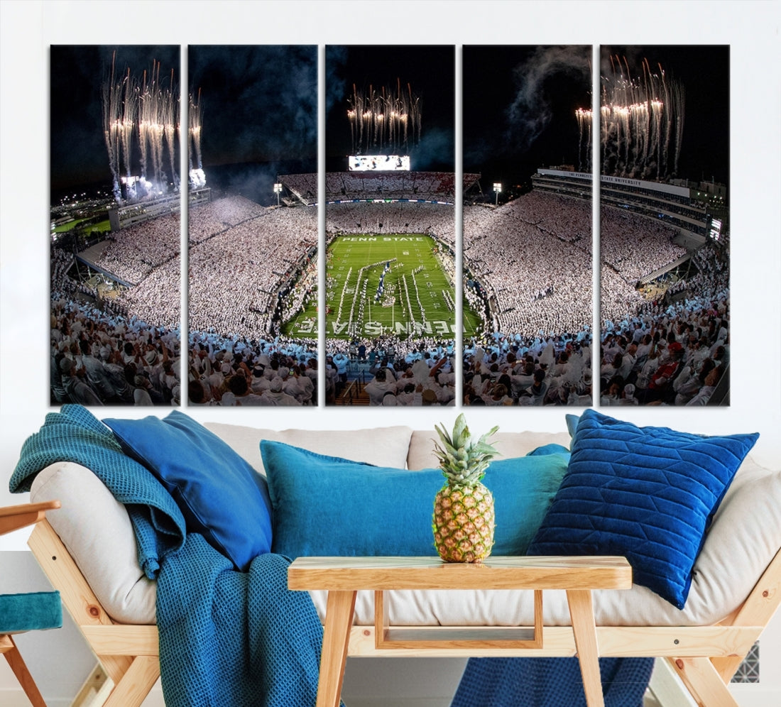 Penn Stadium Football Wall Art Canvas Print