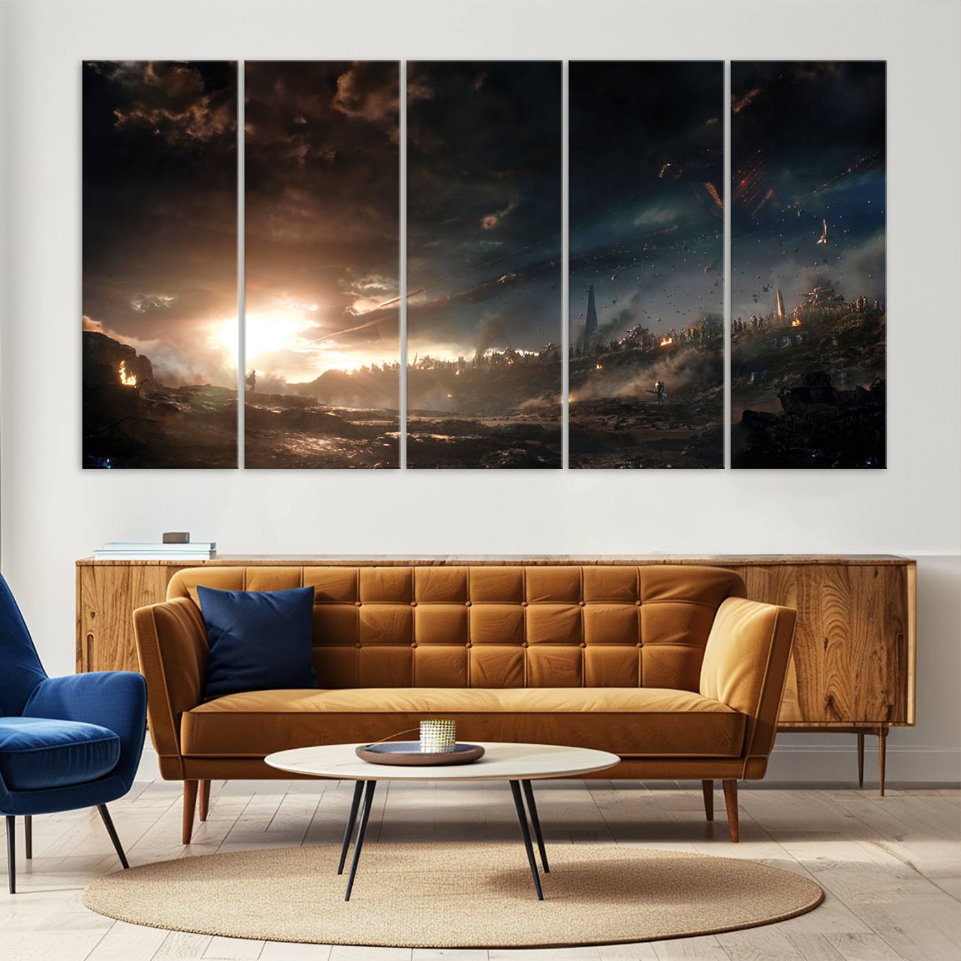 Avengers Planet Wall Art Canvas Print