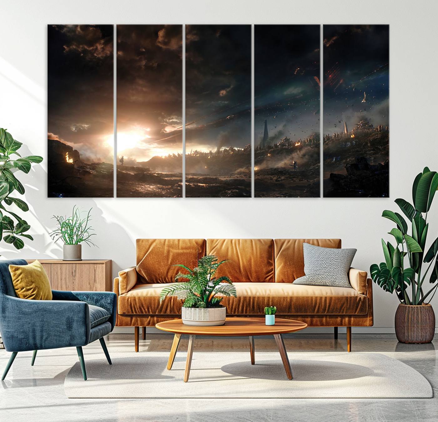 Avengers Planet Wall Art Canvas Print