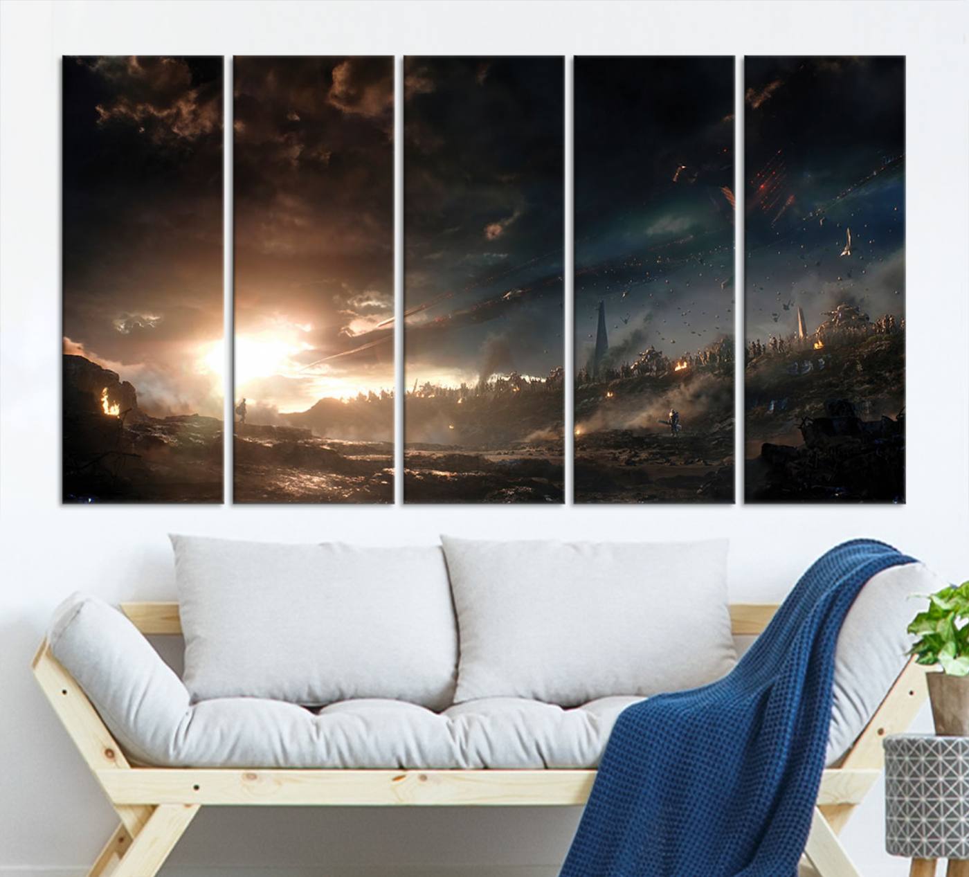 Avengers Planet Wall Art Canvas Print