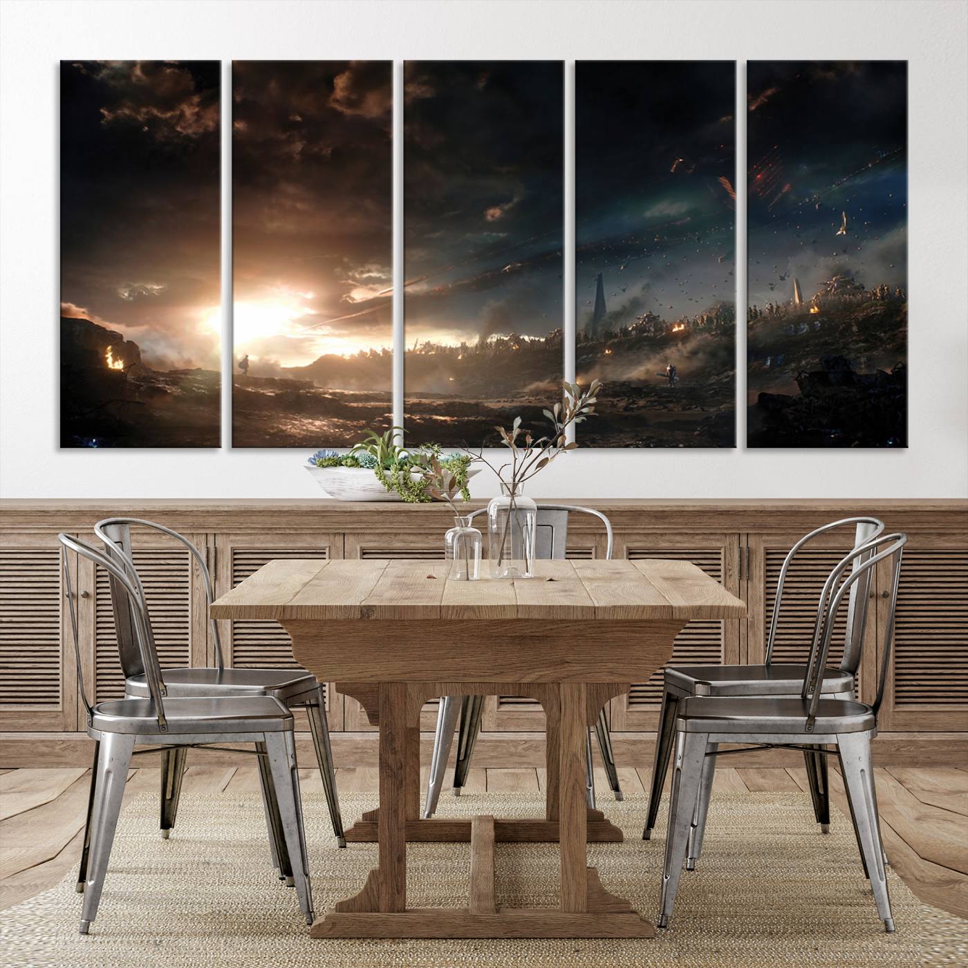 Avengers Planet Wall Art Canvas Print