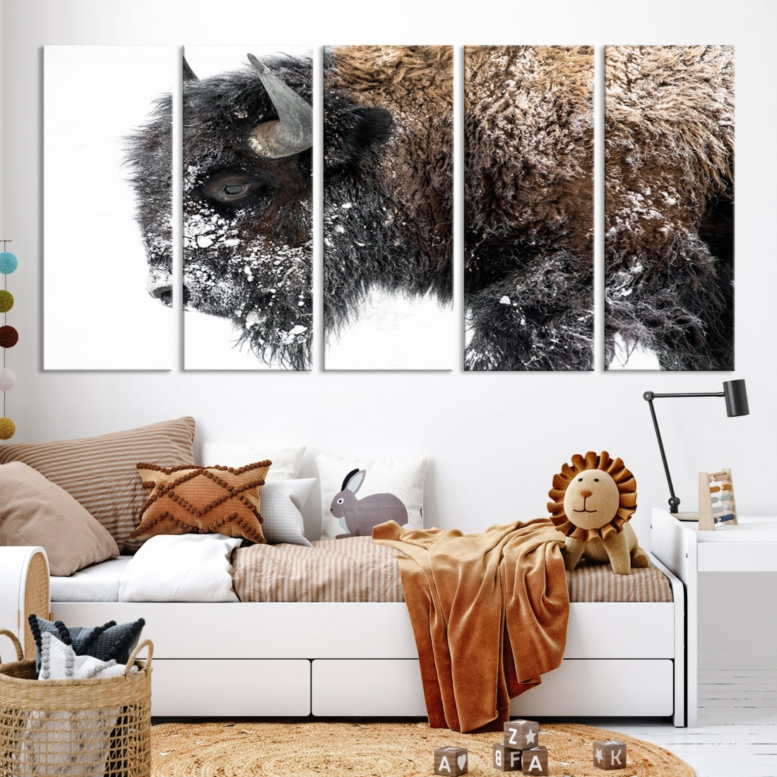 Bison Wall Art Canvas