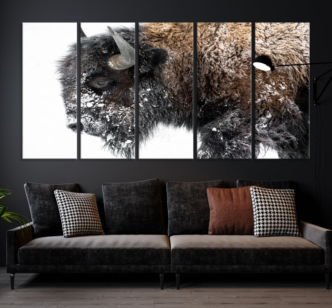 Bison Wall Art Canvas