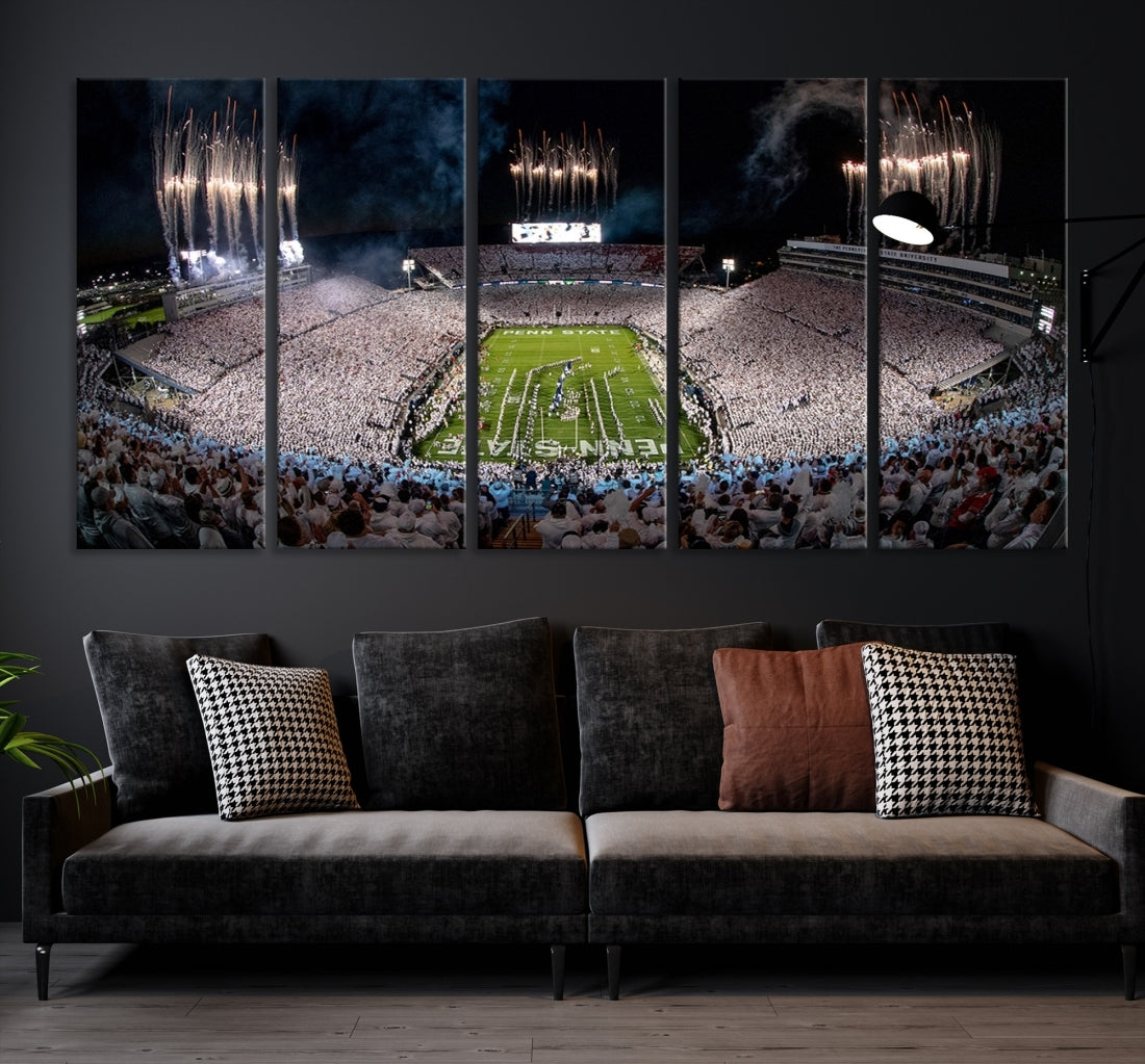 Penn Stadium Football Wall Art Canvas Print