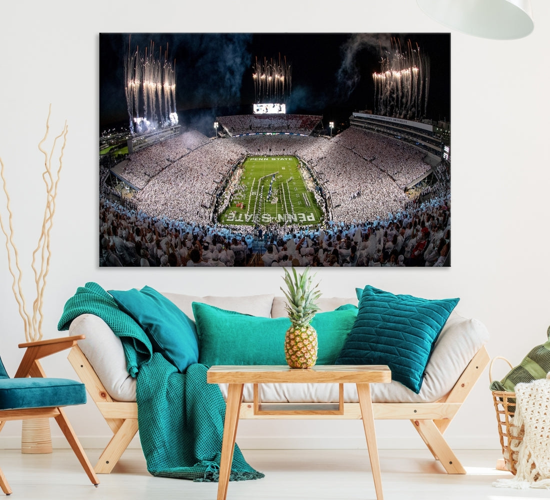 Penn Stadium Football Wall Art Canvas Print