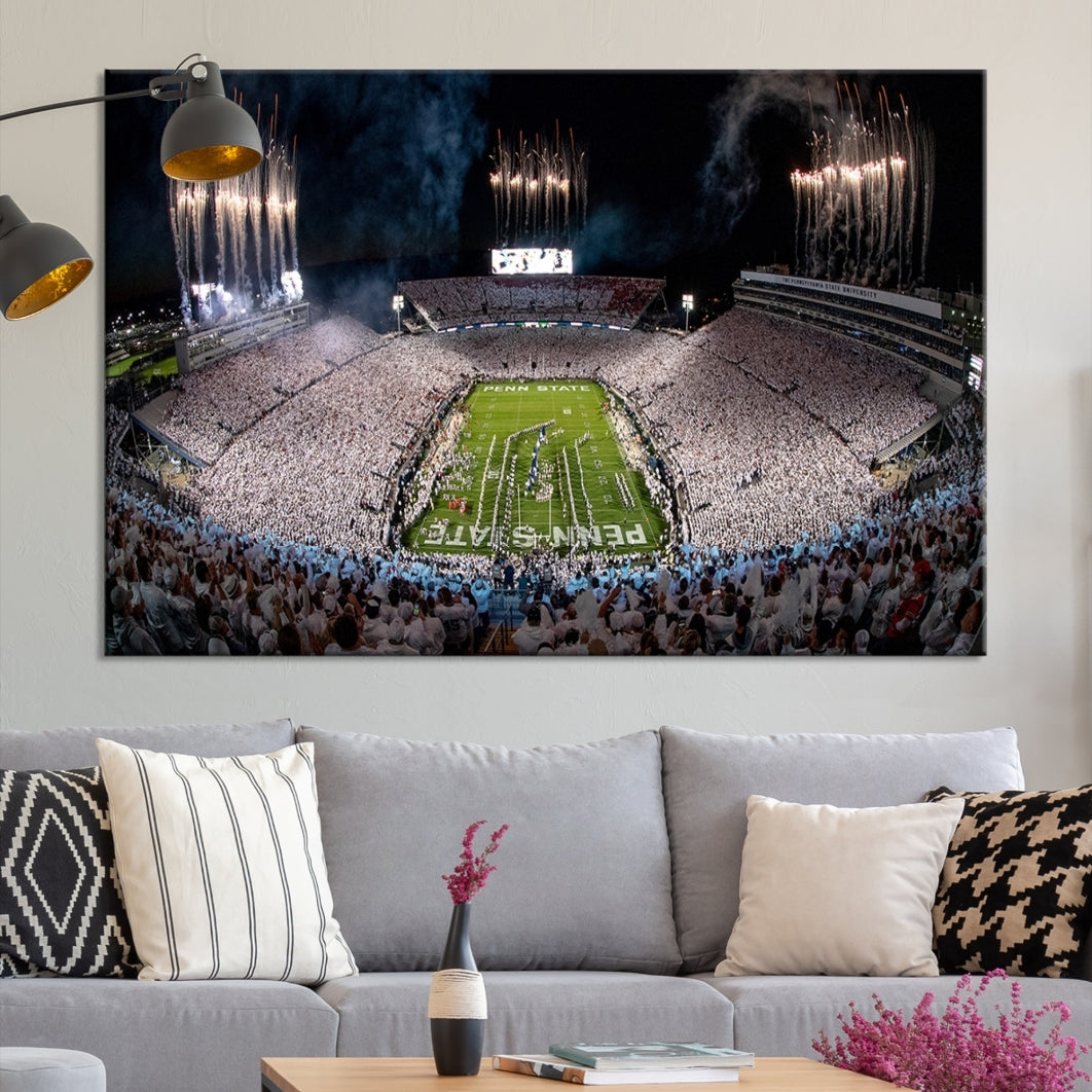 Penn Stadium Football Wall Art Canvas Print