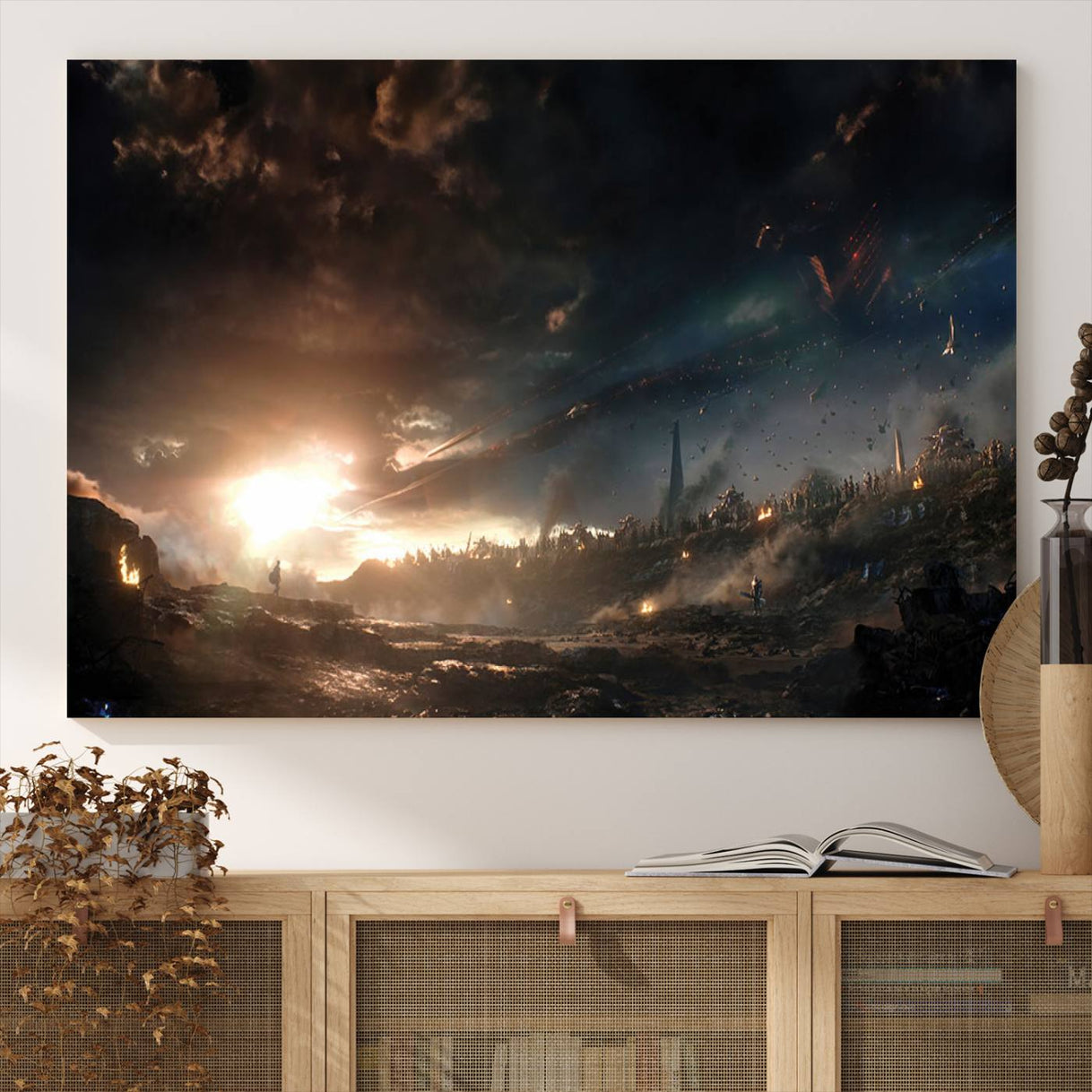 Avengers Planet Wall Art Canvas Print