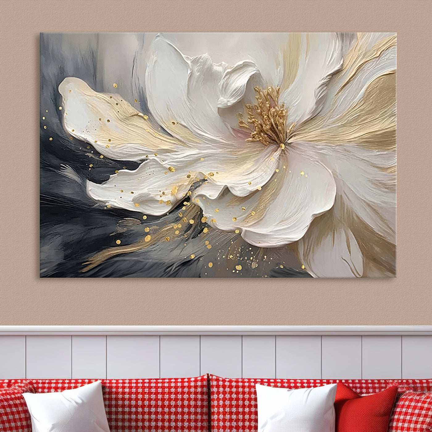 Abstract Floral Wall Art Canvas Print