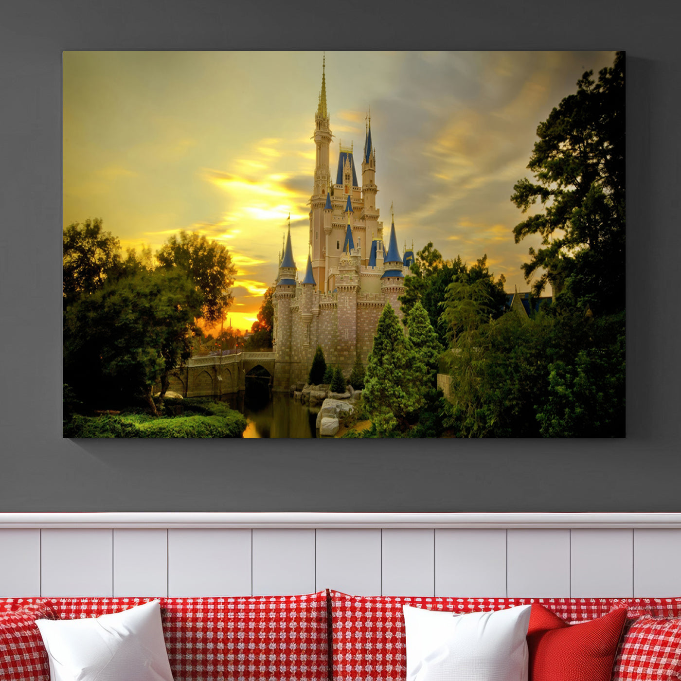 Disney Wall Art, Disneyland Print, Disney Princess Castle Print