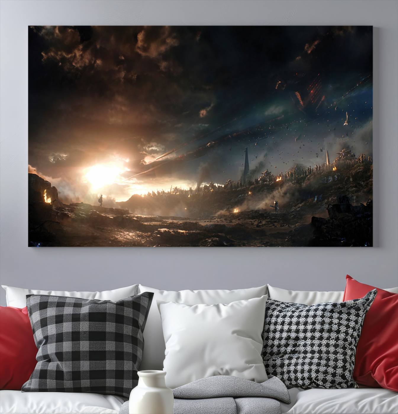 Avengers Planet Wall Art Canvas Print