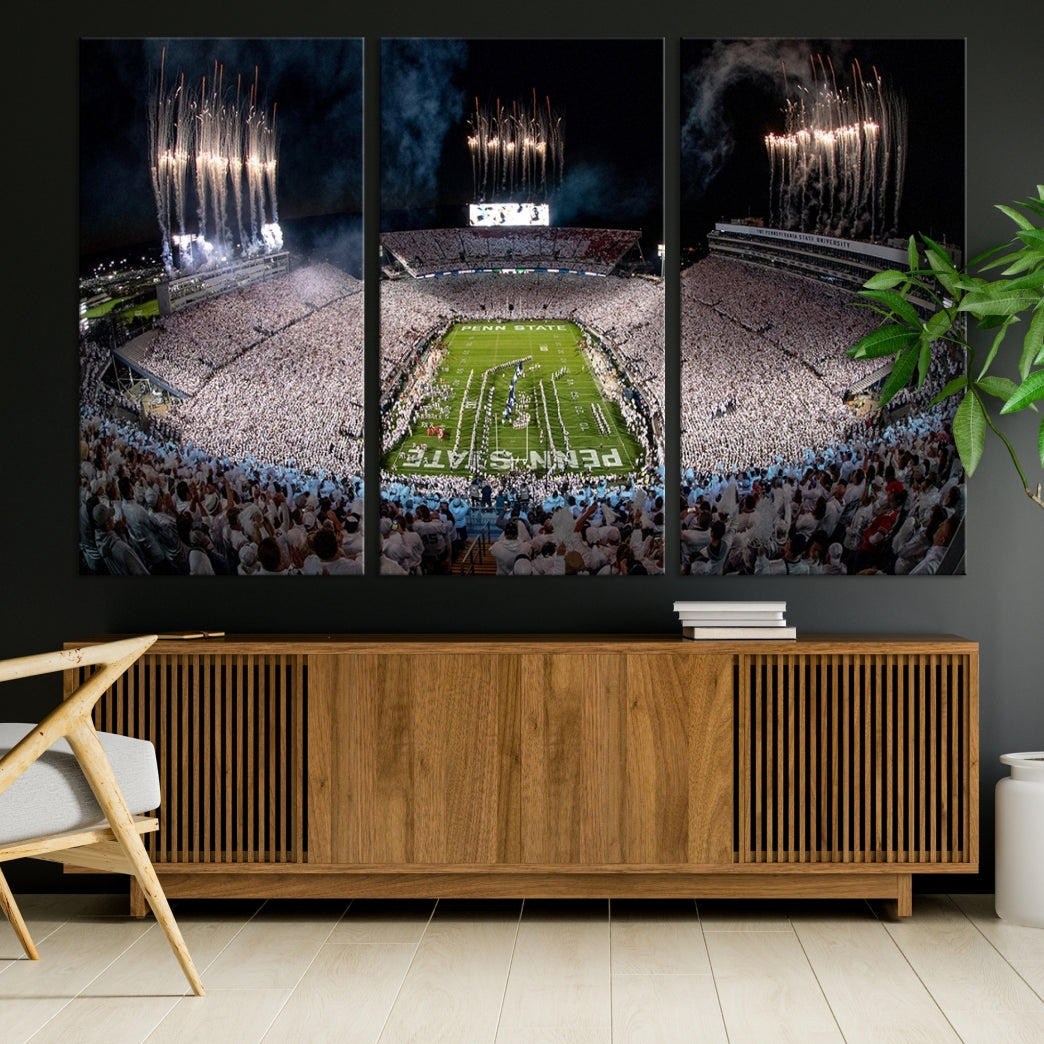 Penn Stadium Football Wall Art Canvas Print