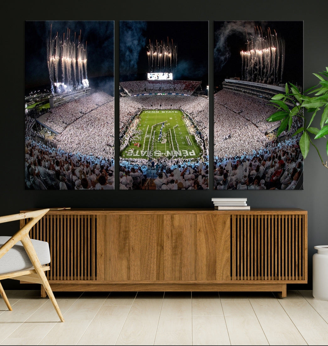 Penn Stadium Football Wall Art Canvas Print