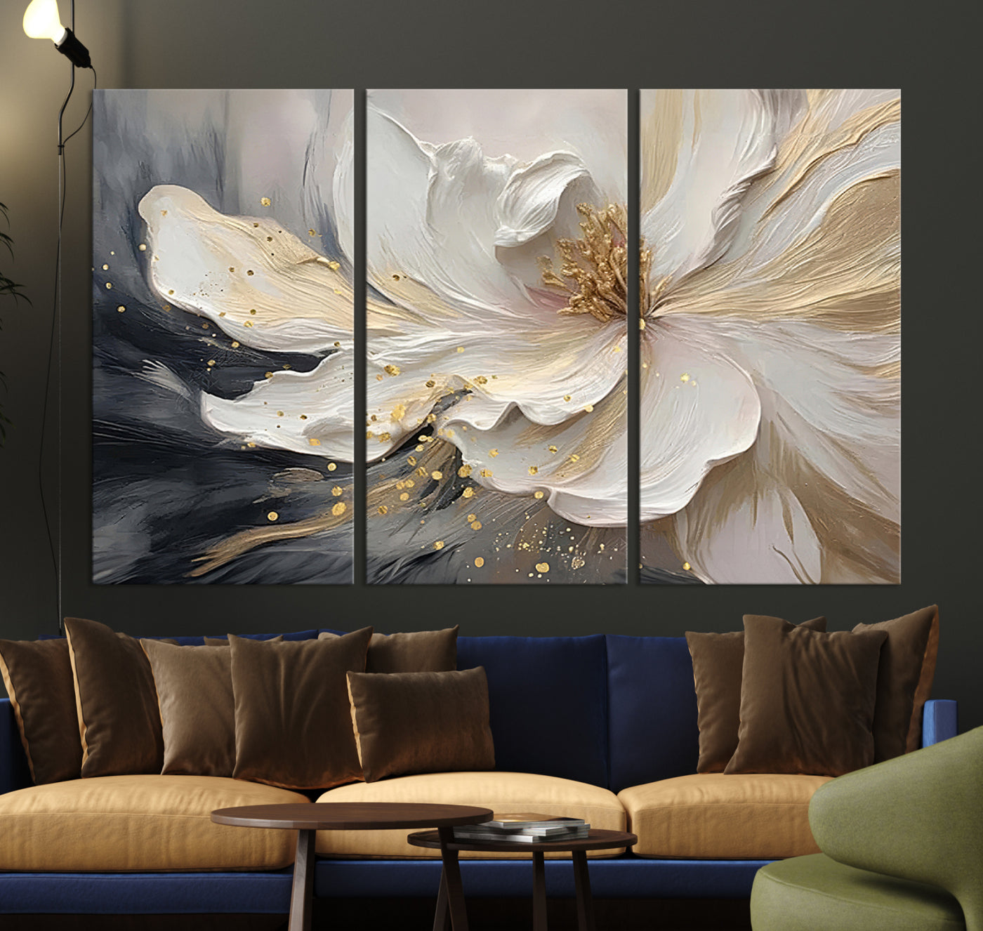 Abstract Floral Wall Art Canvas Print