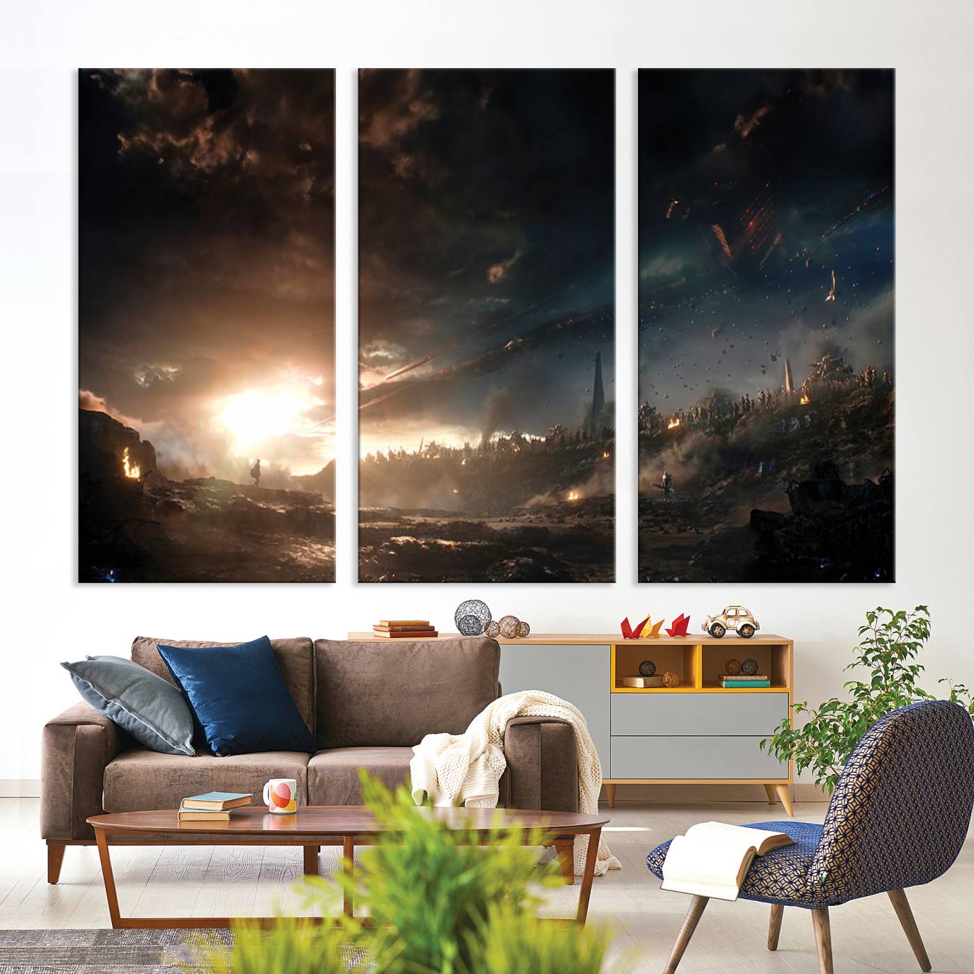 Avengers Planet Wall Art Canvas Print