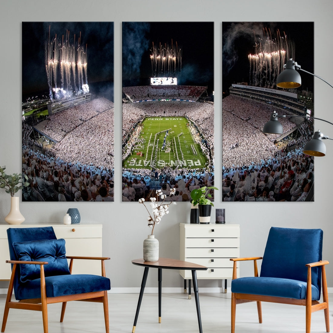 Penn Stadium Football Wall Art Canvas Print