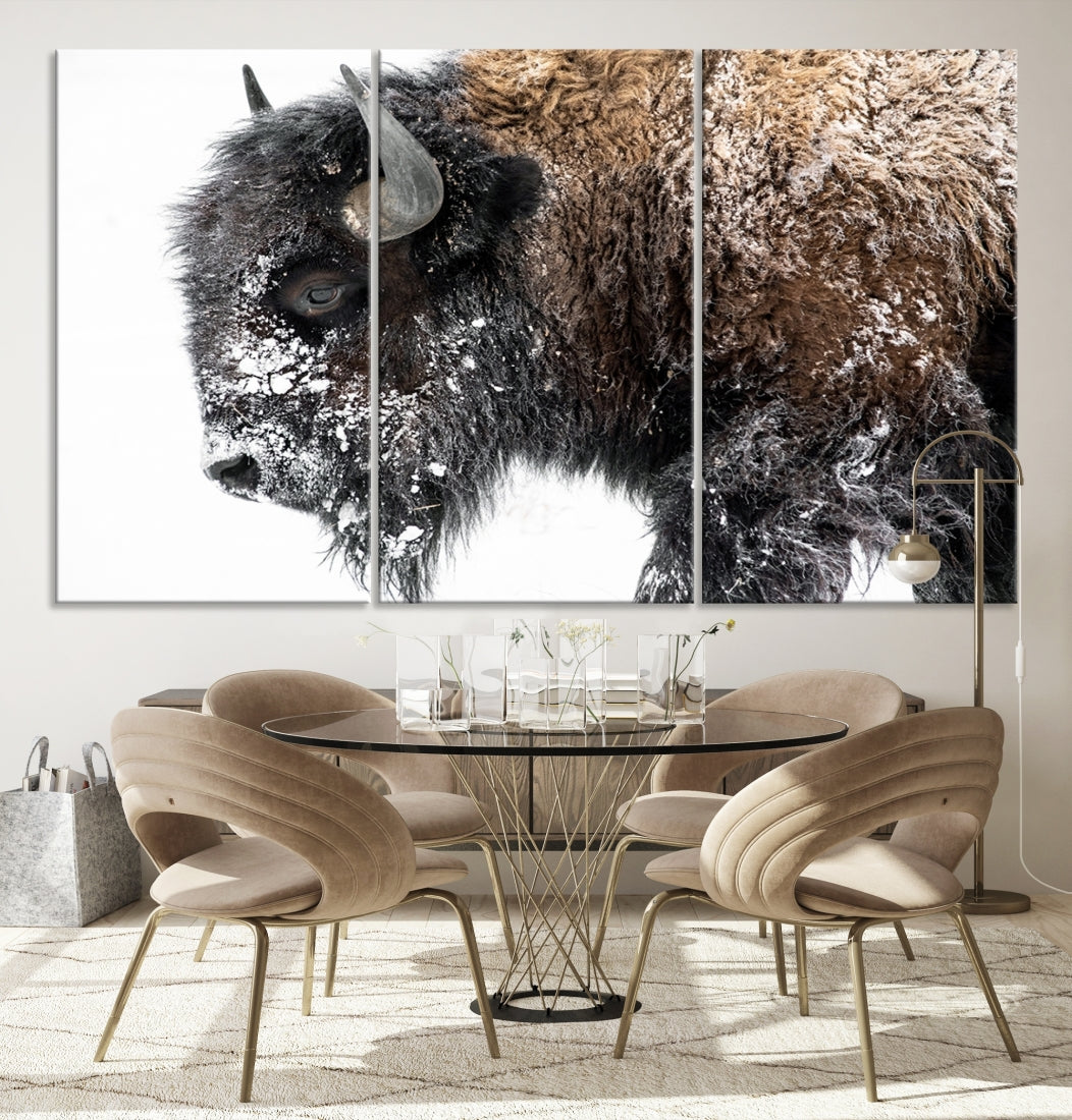 Bison Wall Art Canvas