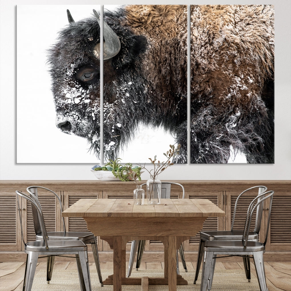 Bison Wall Art Canvas