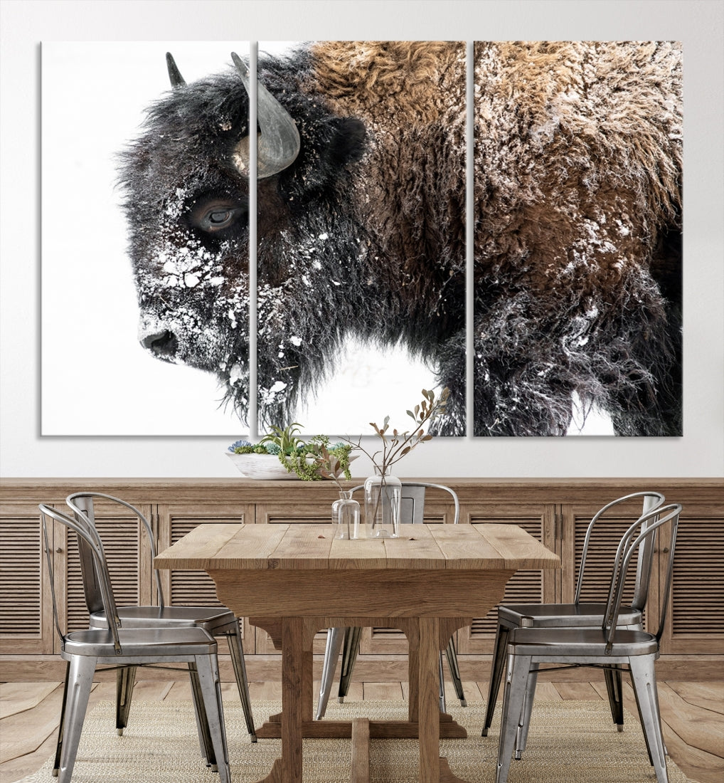 Bison Wall Art Canvas