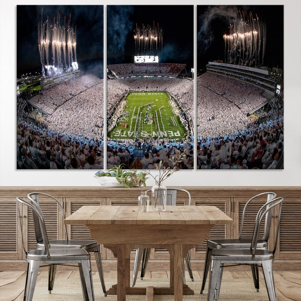 Penn Stadium Football Wall Art Canvas Print