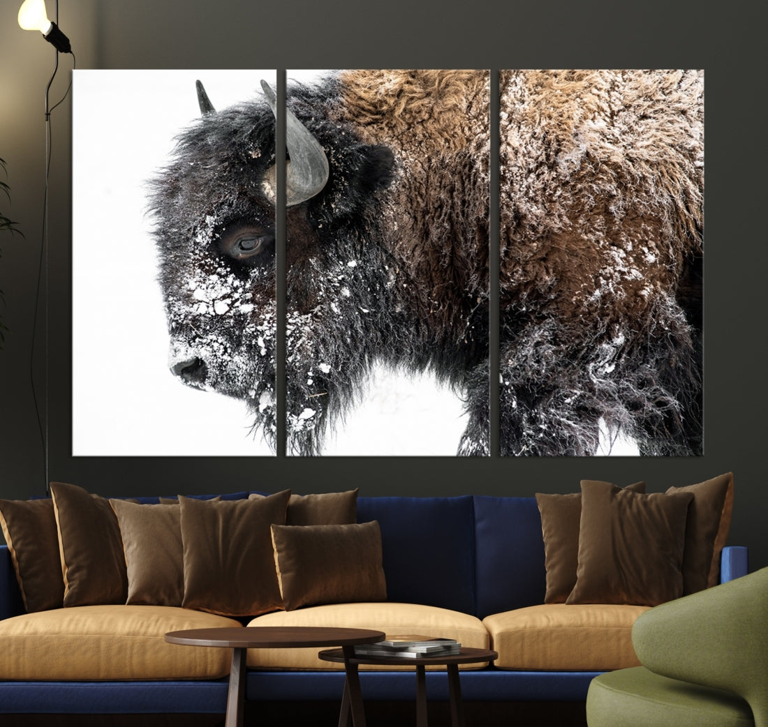 Bison Wall Art Canvas