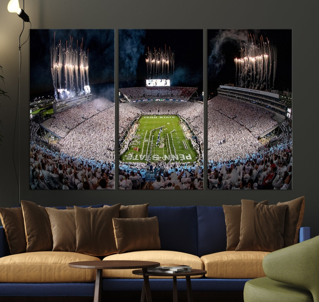 Penn Stadium Football Wall Art Canvas Print