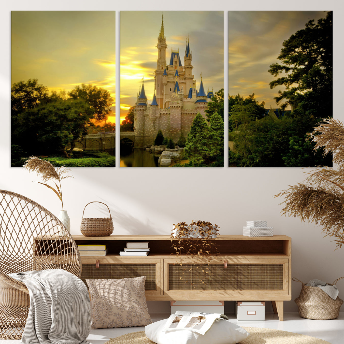 Disney Wall Art, Disneyland Print, Disney Princess Castle Print