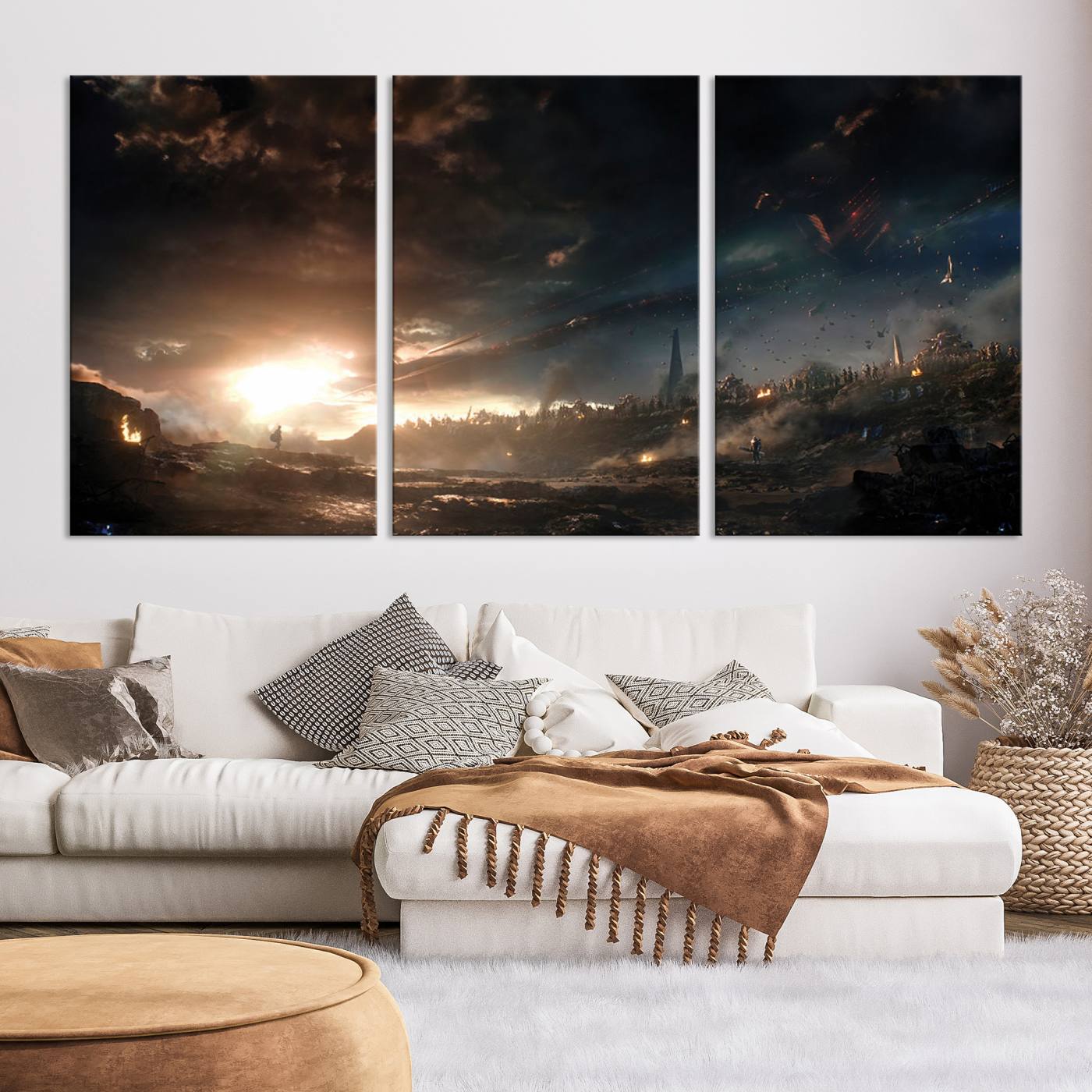 Avengers Planet Wall Art Canvas Print