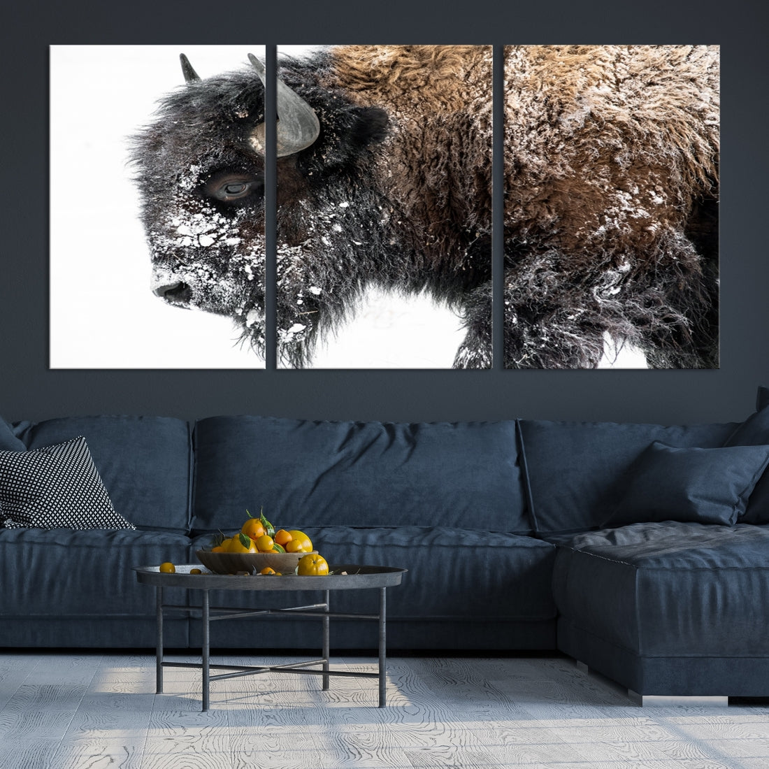 Bison Wall Art Canvas