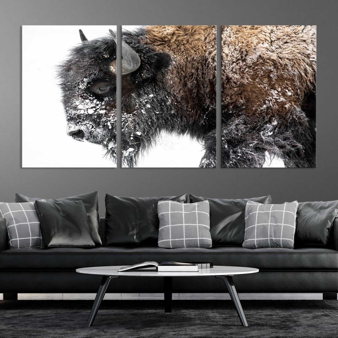 Bison Wall Art Canvas