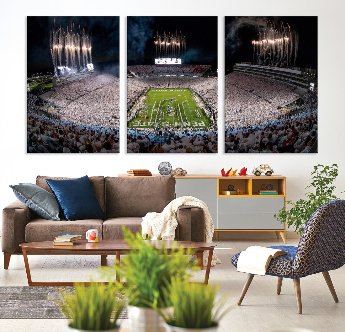 Penn Stadium Football Wall Art Canvas Print