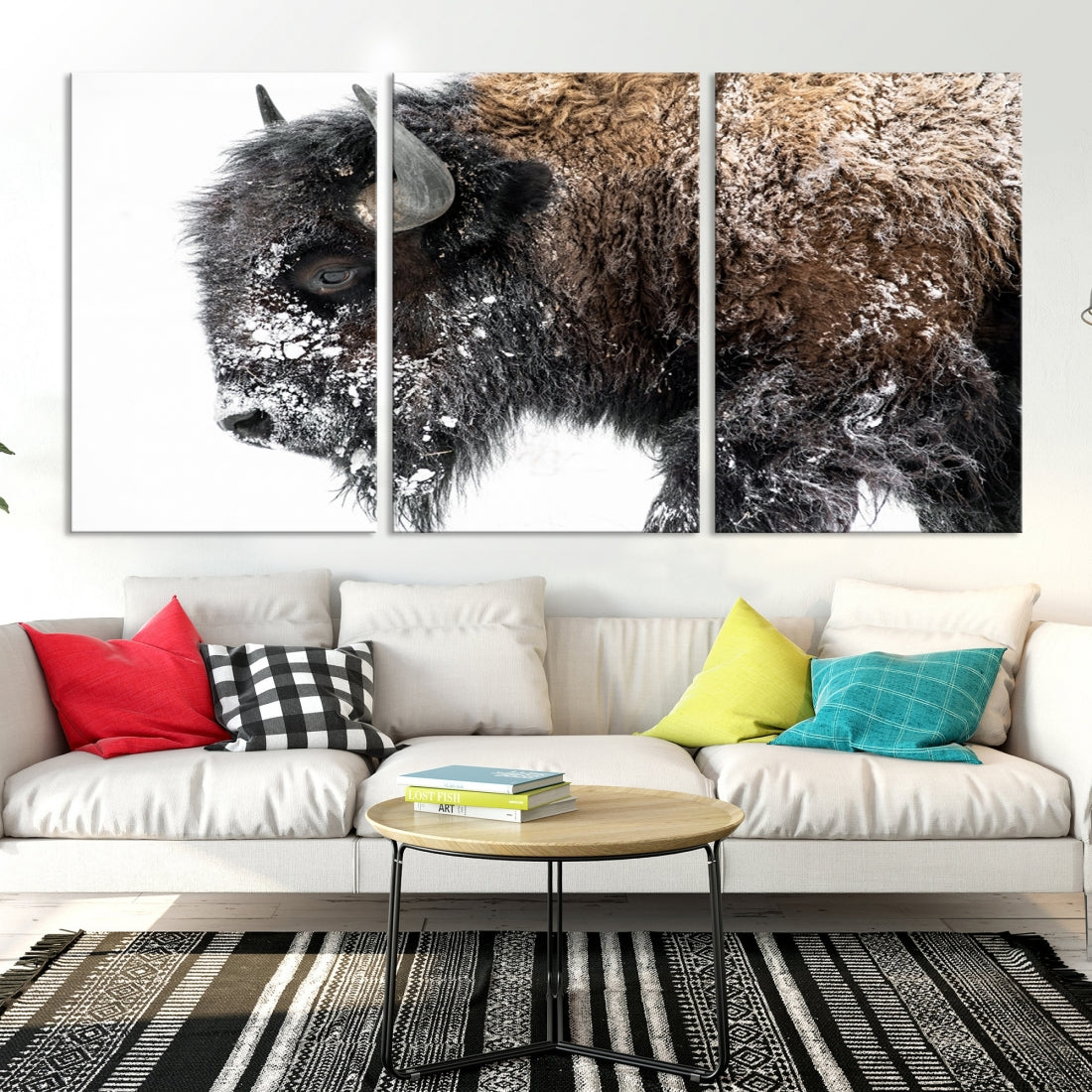 Bison Wall Art Canvas