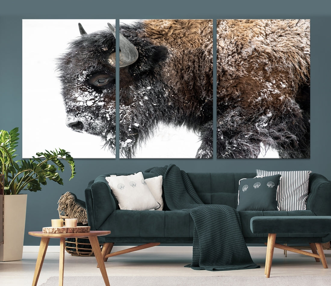 Bison Wall Art Canvas