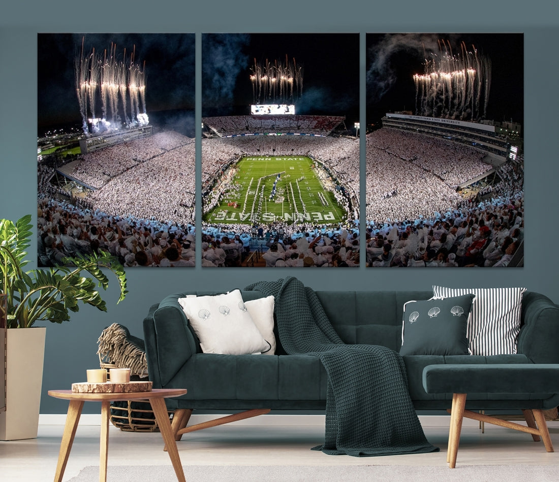 Penn Stadium Football Wall Art Canvas Print