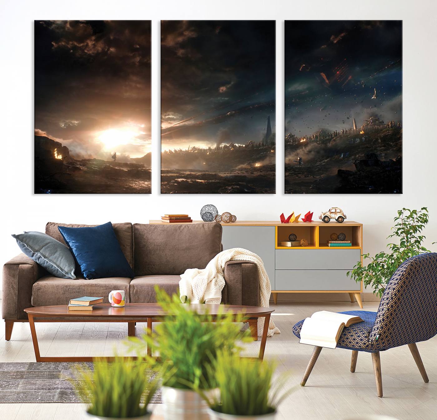 Avengers Planet Wall Art Canvas Print