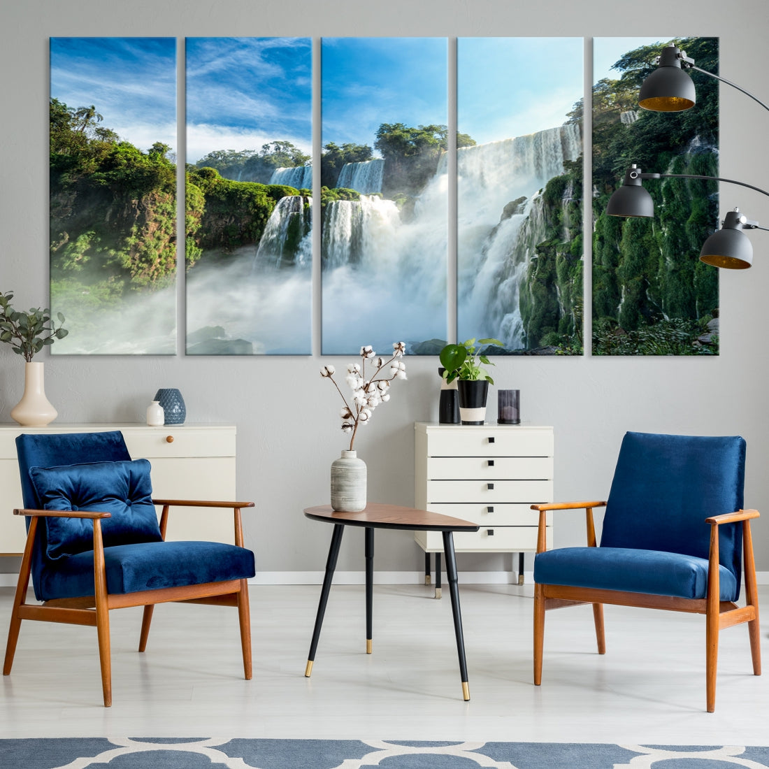 Iguazu Falls Large Wall Art Canvas Print