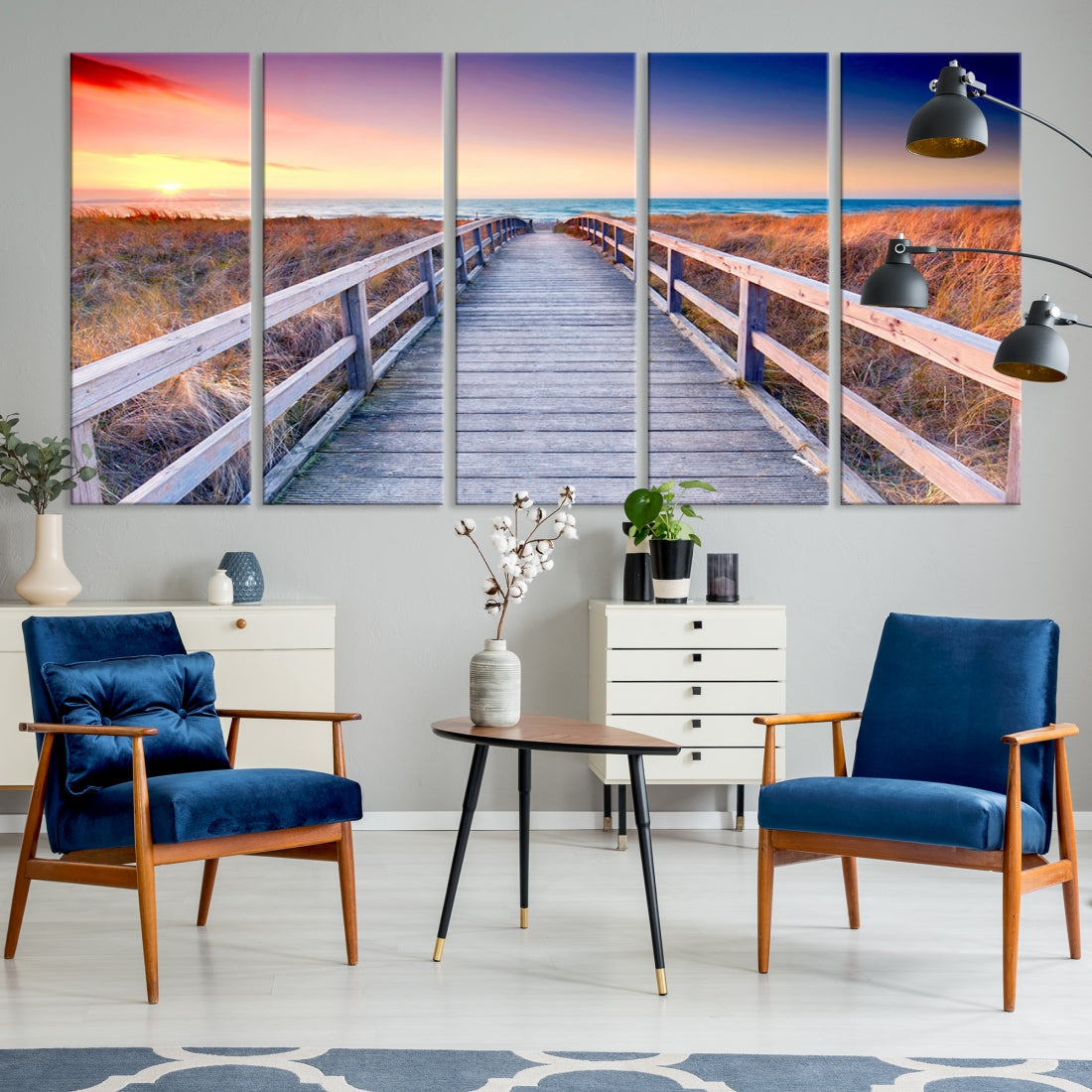 Sea Ocean Sunset Beach to Your Home with Our Wall Art Canvas PrintA Relaxing Decor Piece