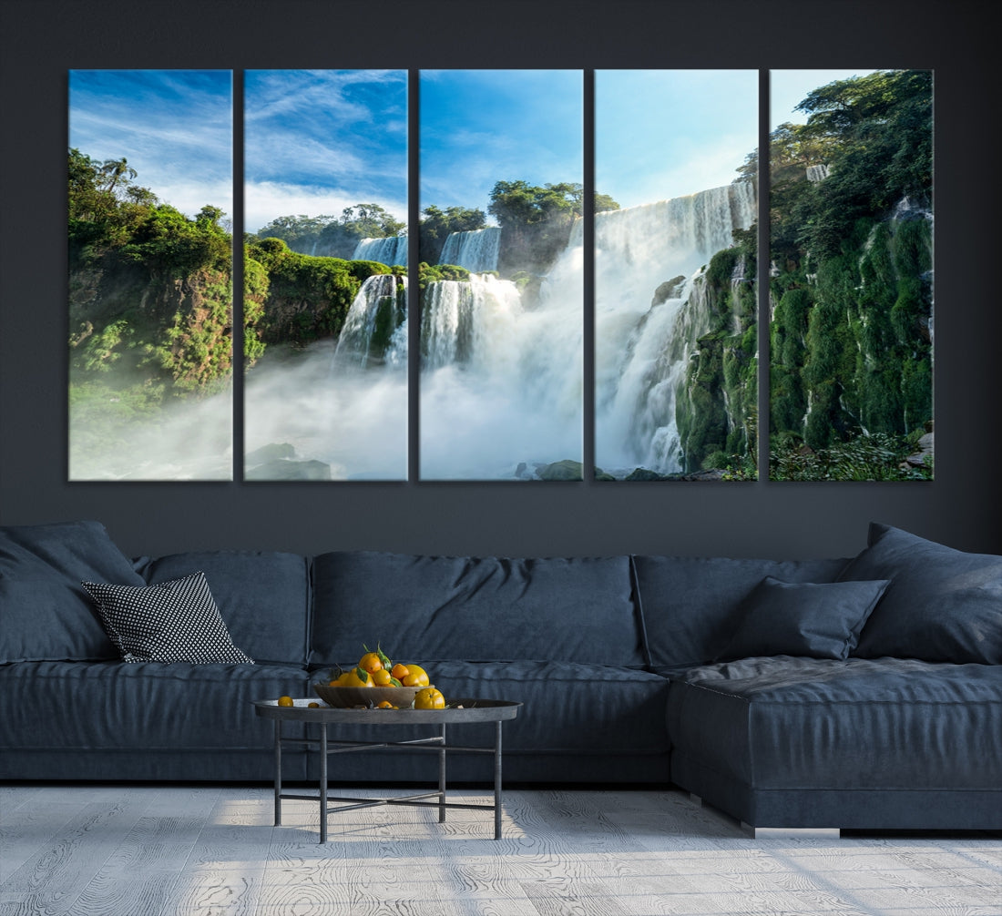 Iguazu Falls Large Wall Art Canvas Print