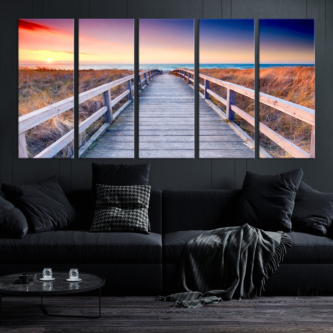 Sea Ocean Sunset Beach to Your Home with Our Wall Art Canvas PrintA Relaxing Decor Piece