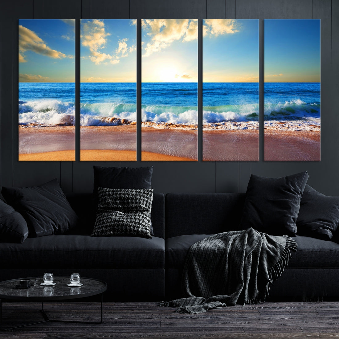 Ocean Wave See Canvas Wall Art Beach Canvas Print