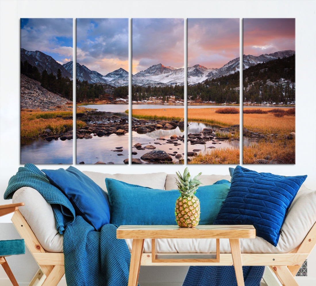 Marvellous Mountain Landscape Canvas Wall Art Giclee Print Nature Framed Art Print