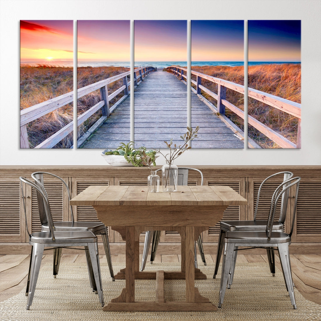 Sea Ocean Sunset Beach to Your Home with Our Wall Art Canvas PrintA Relaxing Decor Piece