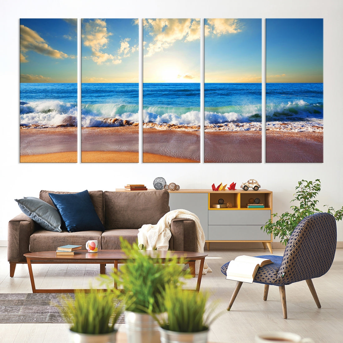 Ocean Wave See Canvas Wall Art Beach Canvas Print