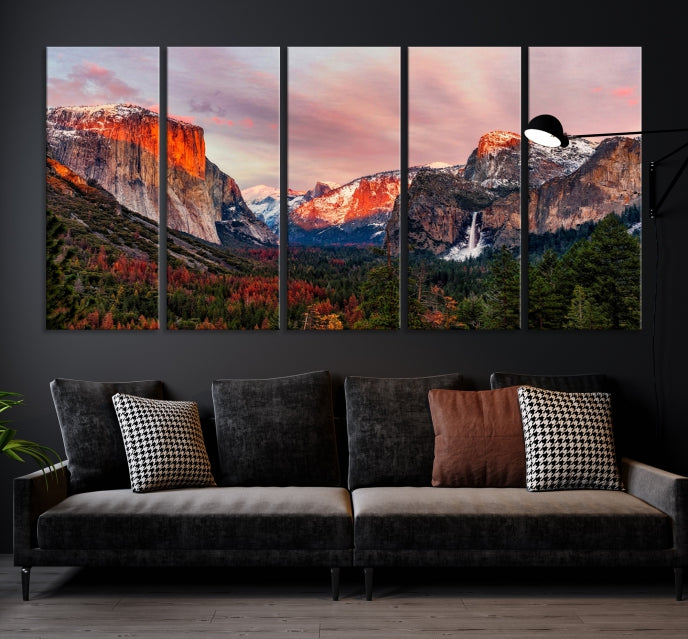 Large Yosemite National Park Wall Art Landscape Canvas Print