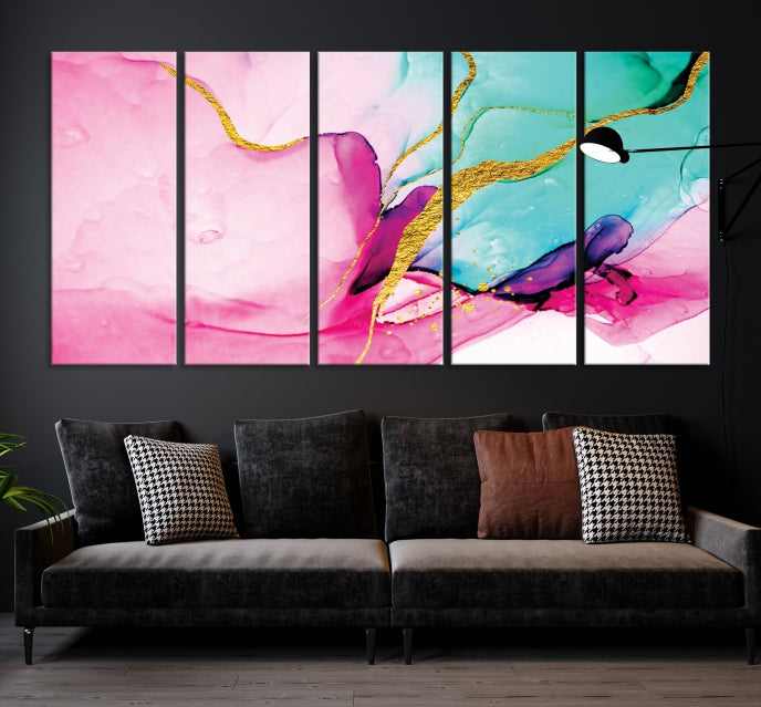 Extra Large Colorful Modern Abstract Canvas Wall Art Giclee Print