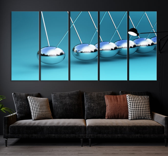 Newton's Cradle Large Wall Art Canvas Print