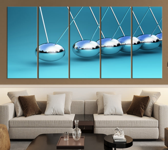 Newton's Cradle Large Wall Art Canvas Print