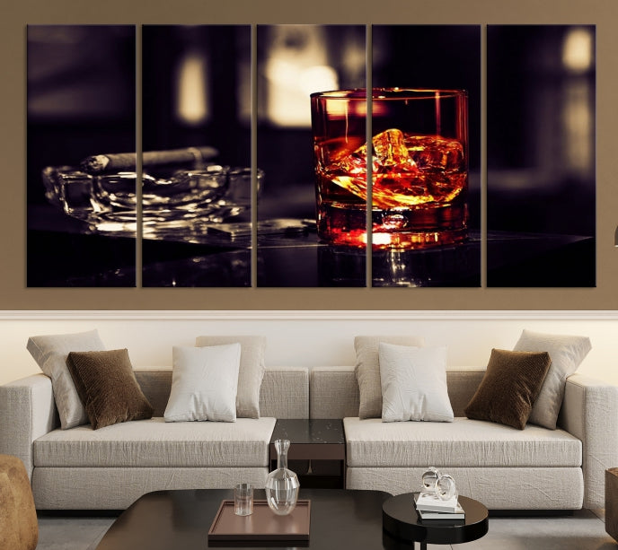 Upgrade Your Kitchen with a Touch of Whiskey & Modern StyleOur Wall Art Canvas Print Decor Piece