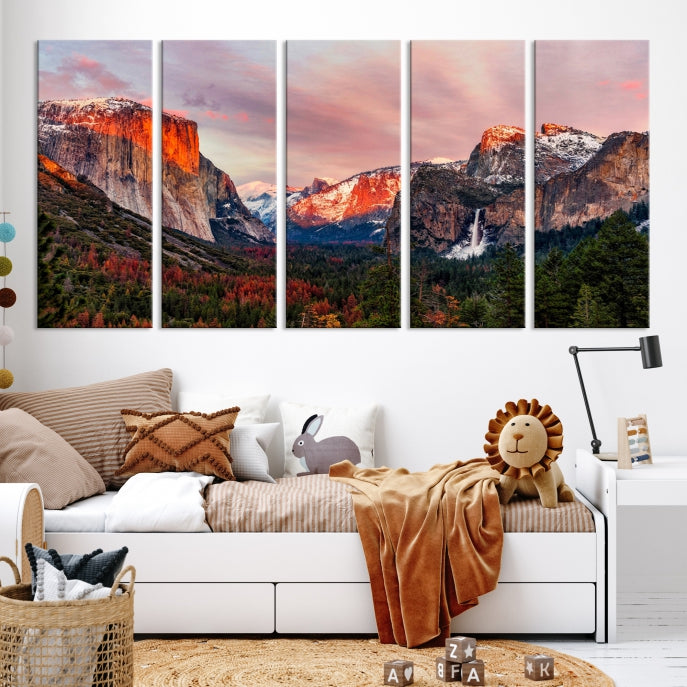 Large Yosemite National Park Wall Art Landscape Canvas Print